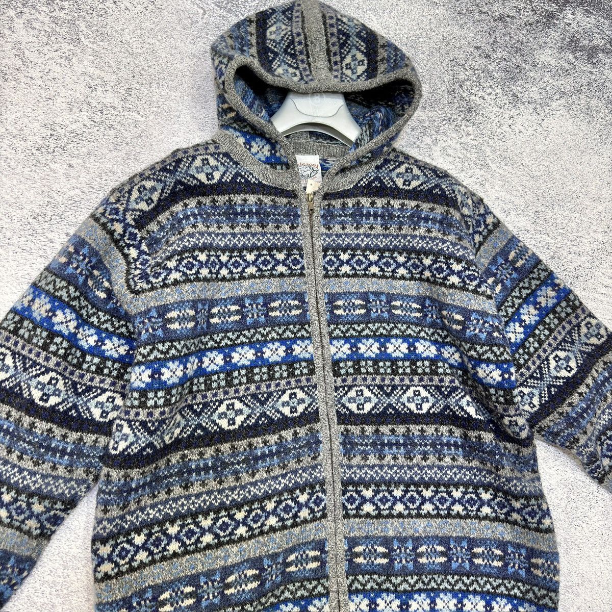 Jamiesons Of Shetland Jamieson’s Of Shetland Pure New Wool Zip Hoodie M size 48 Size US M / EU 48-50 / 2 - 3 Thumbnail