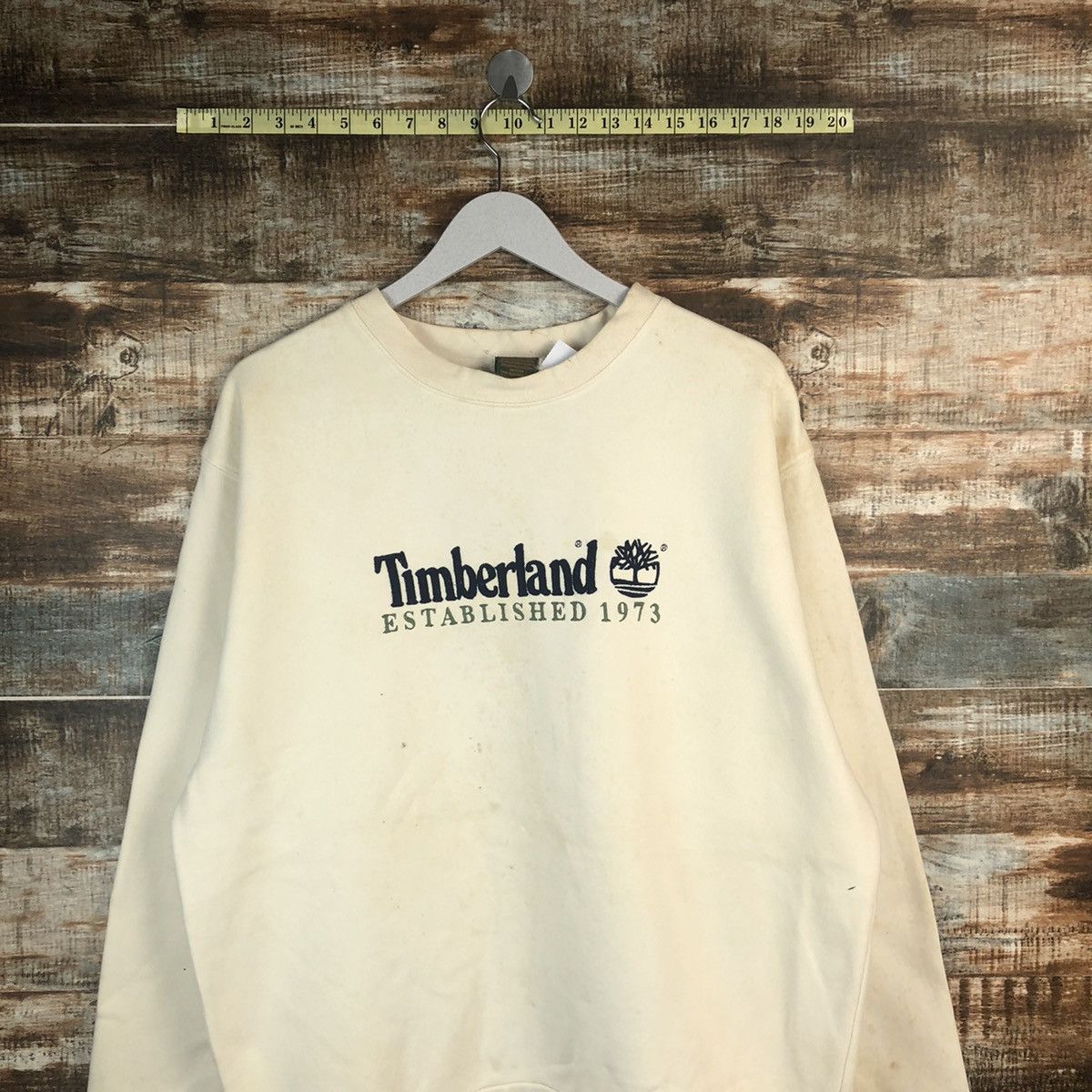 Timberland × Vintage Timberland White Sweatshirt #A1446 Size US L / EU 52-54 / 3 - 2 Thumbnail