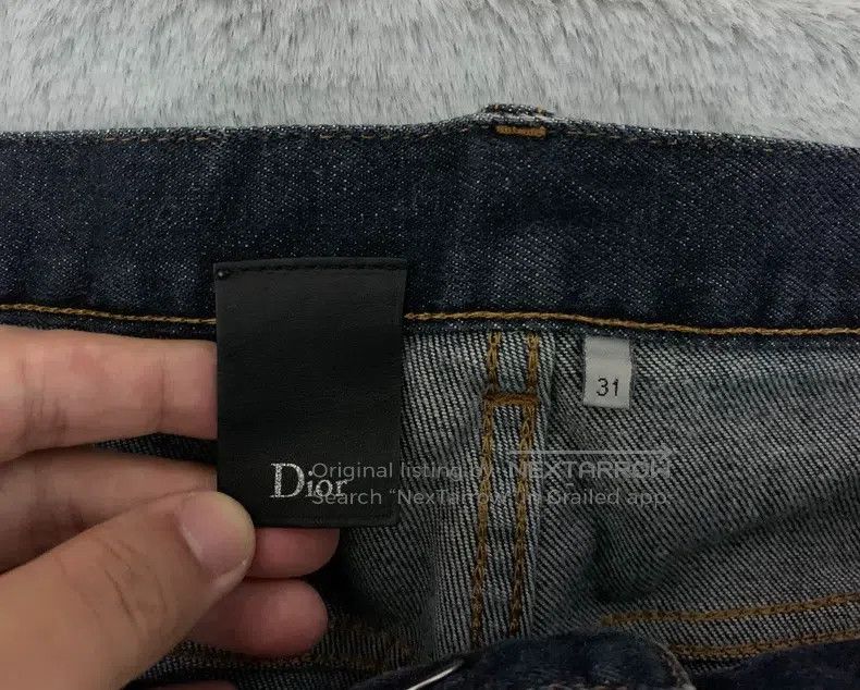 Dior Dior Dark Blue Zipper Colorful Rope Denim Pants Size US 31 - 3 Thumbnail