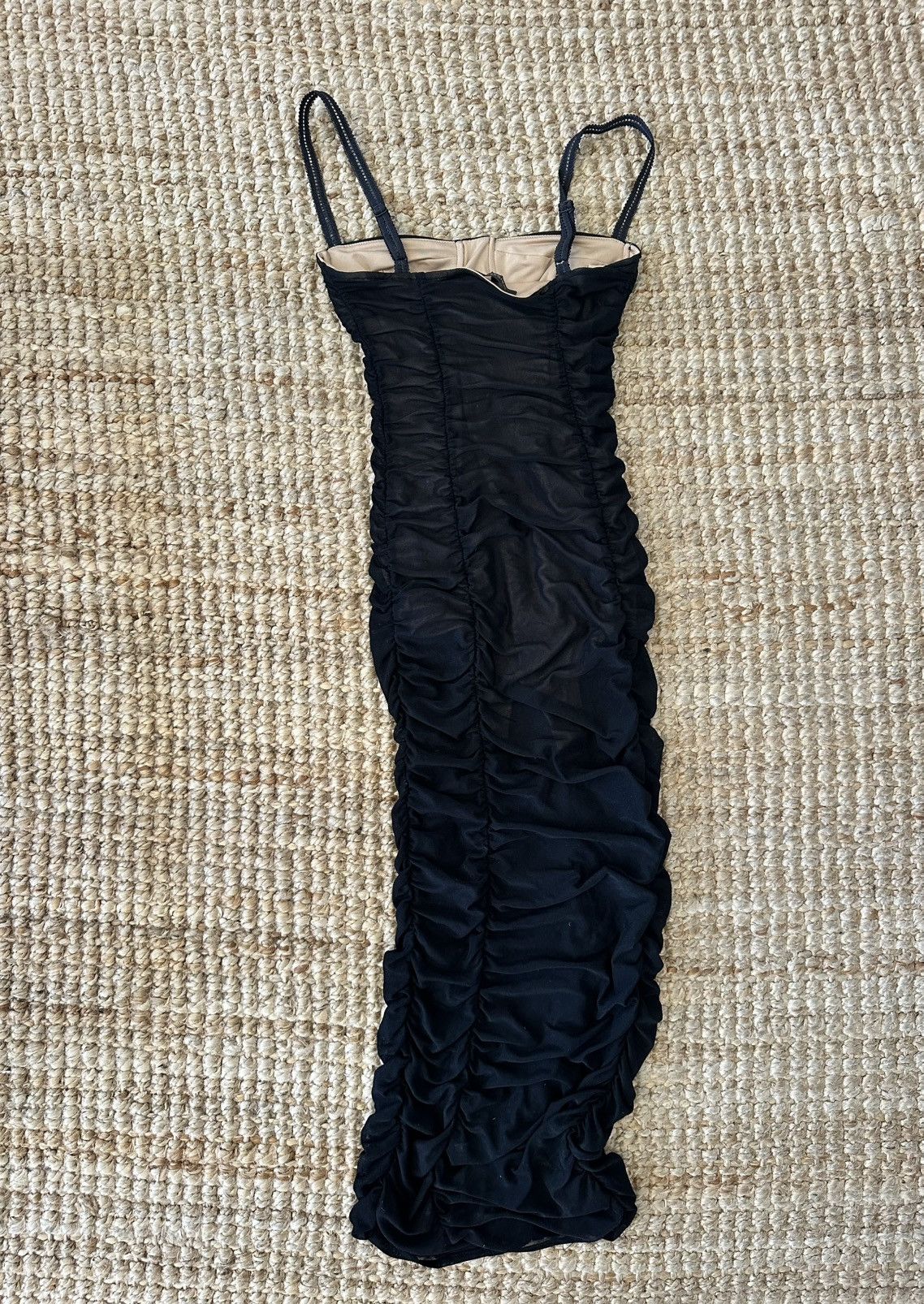Other MAJORELLE Black Sheer Midi Dress Size Size XXS / US 00 / IT 34 - 6 Thumbnail
