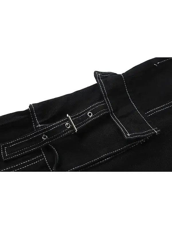 VIBE Black Cargo Carpenter Denim Jeans Size US 32 / EU 48 - 4 Thumbnail