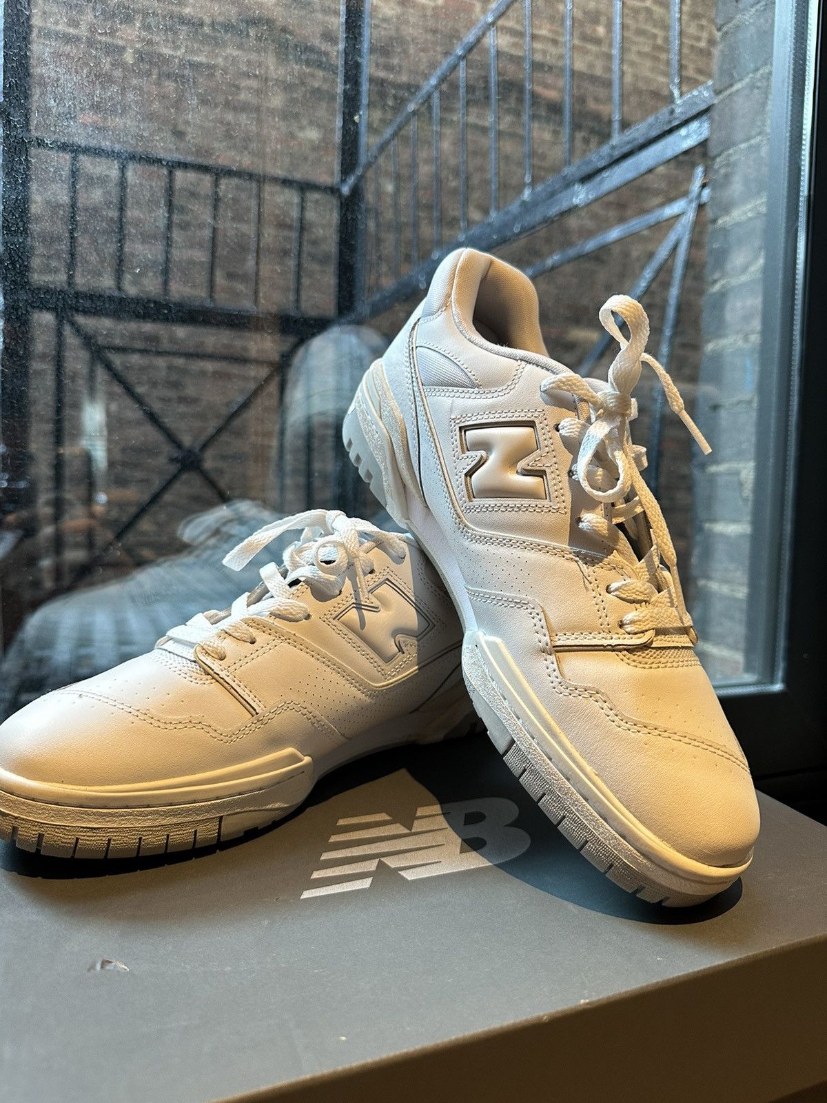 new balance 550 white grey