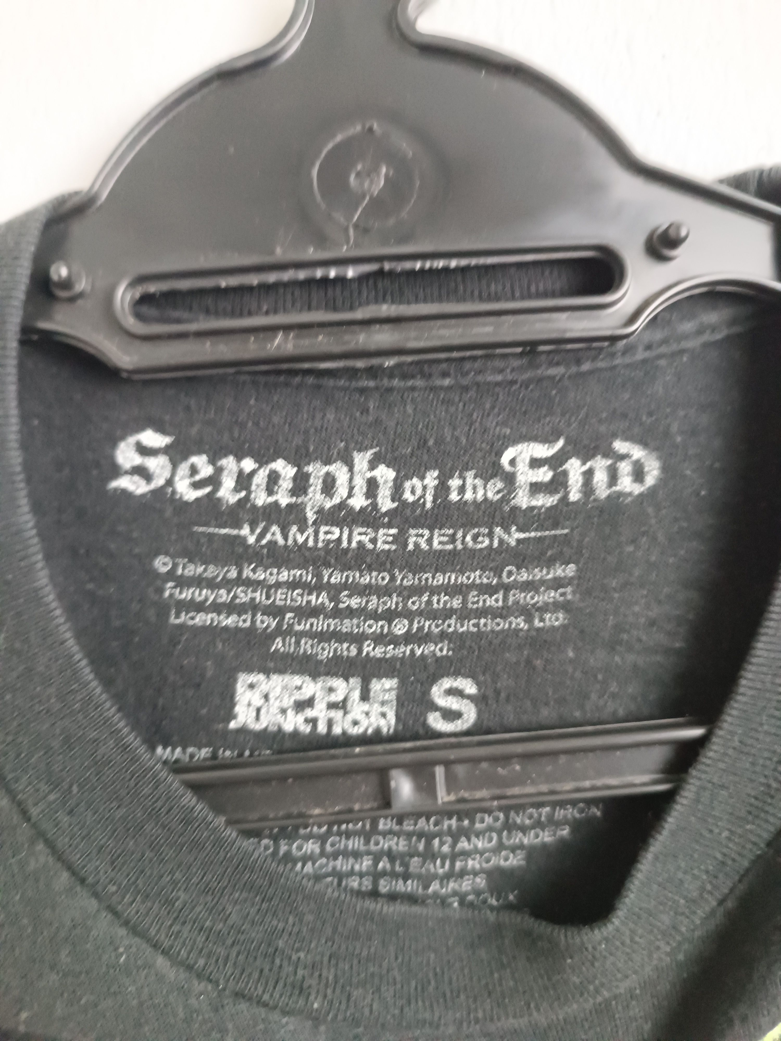 Anime VINTAGE SERAPH OF THE END VAMPIRE REIGN TEE EXORCIST BUNGO Size US S / EU 44-46 / 1 - 7 Thumbnail