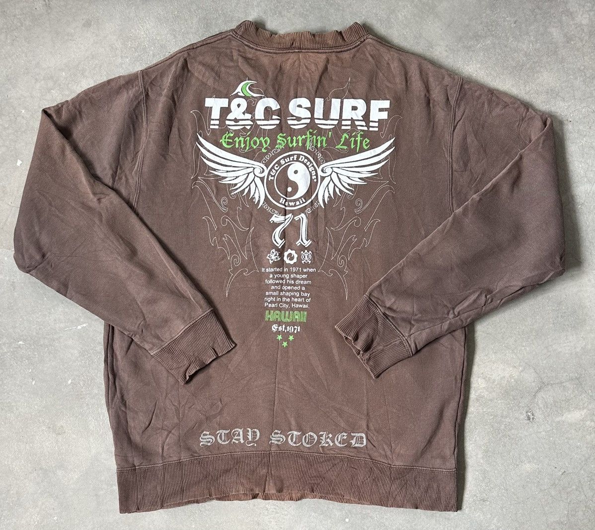 Vintage VINTAGE T&C SURF SWEATSHIRT Size US L / EU 52-54 / 3 - 1 Thumbnail