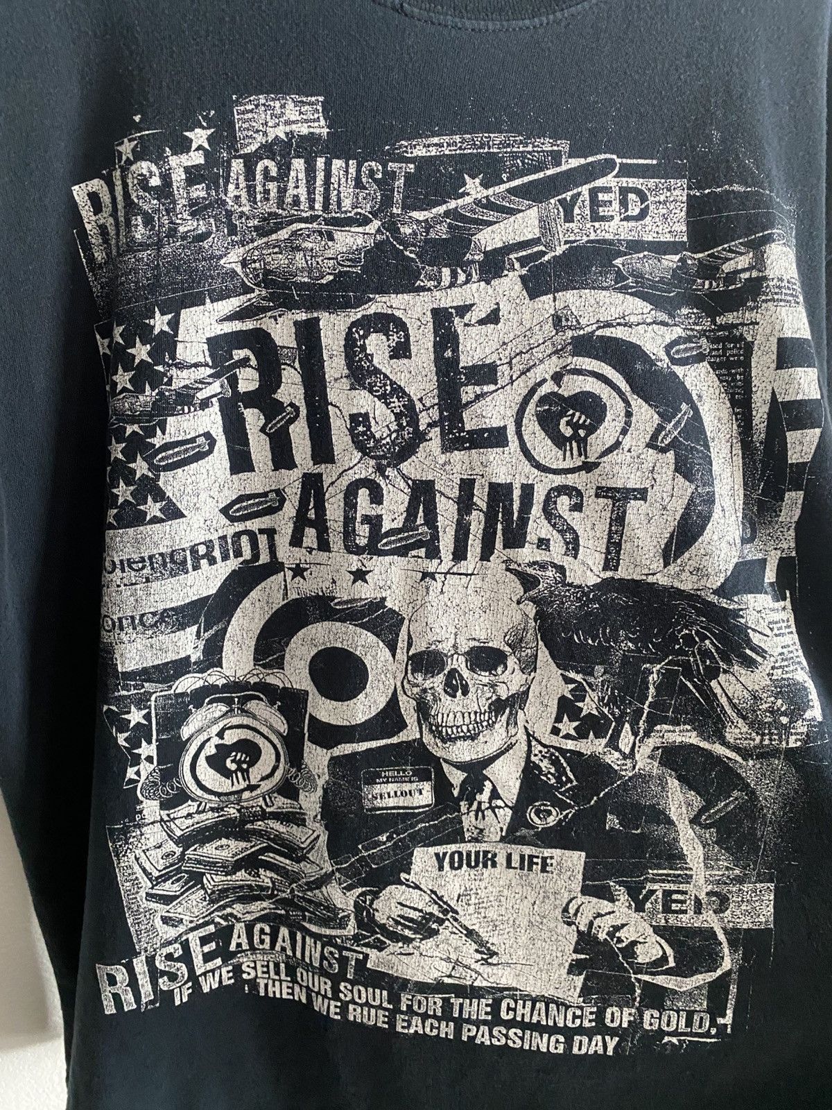 Band Tees Y2K Rise Against Band Tee Riot Grunge Size US L / EU 52-54 / 3 - 4 Thumbnail