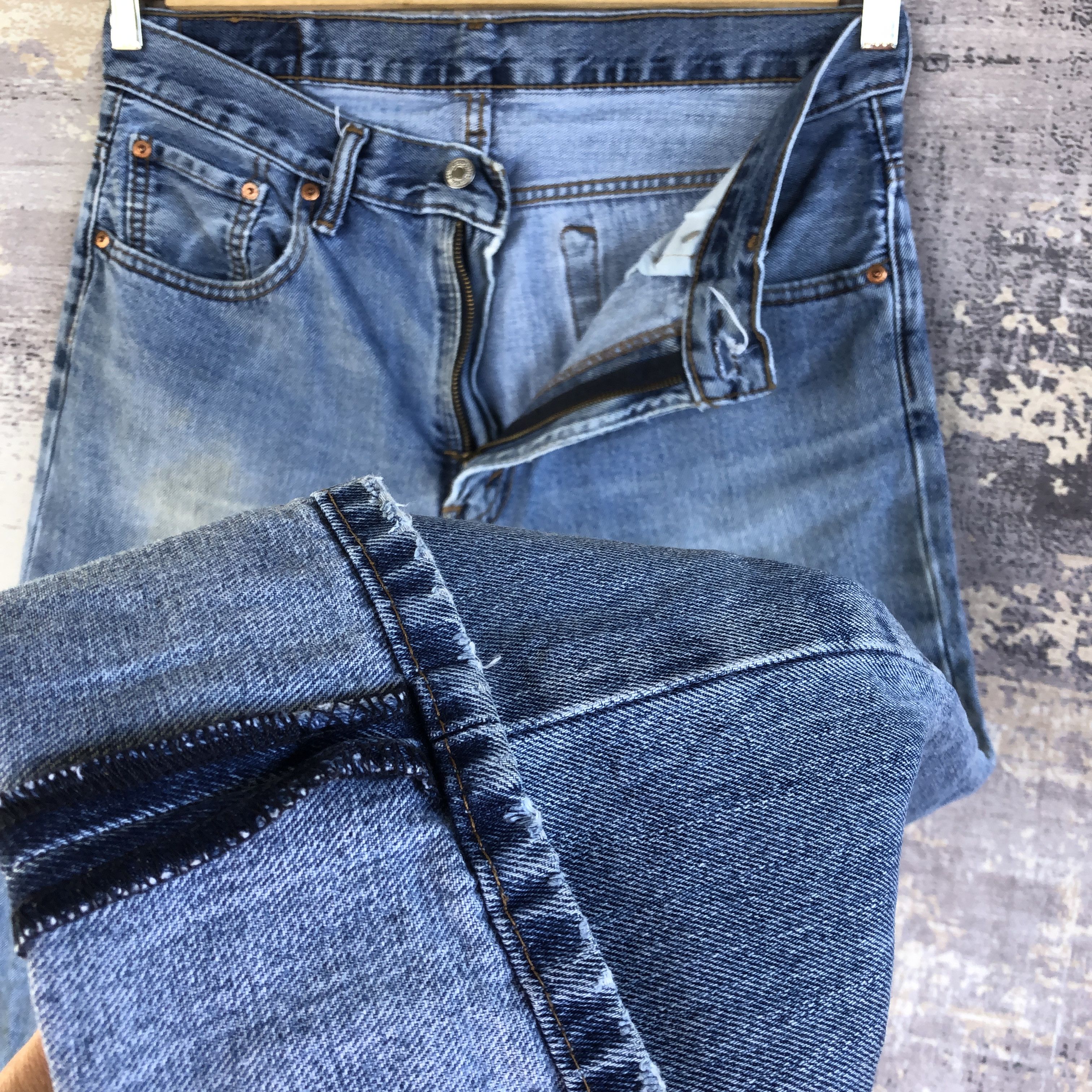 Levi's Vintage Y2K Levis 516 Faded Jeans Levi's Light Wash Denim Size US 32 / EU 48 - 7 Thumbnail