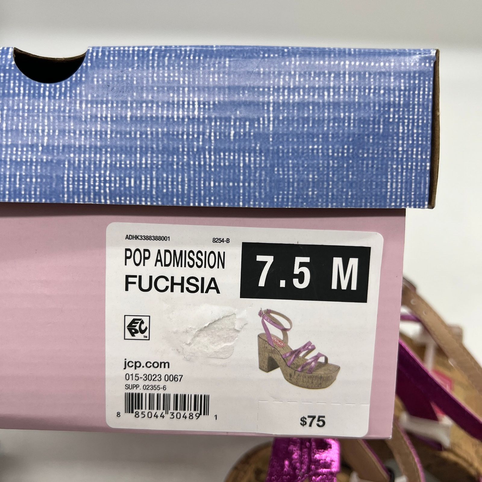 Other Pop Womens Kallie Heeled Sandals Pink Fuschia Multicolor Size US 7.5 / IT 37.5 - 7 Thumbnail