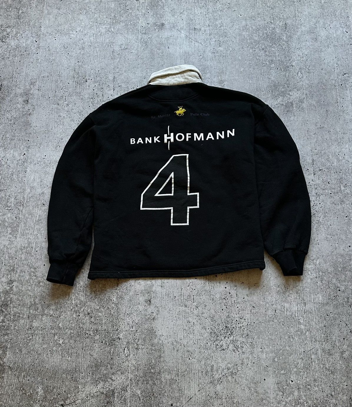 Vintage Vintage St Moritz Bank Hofmann Polo Club Cropped T Shirt Size US XS / EU 42 / 0 - 14 Thumbnail