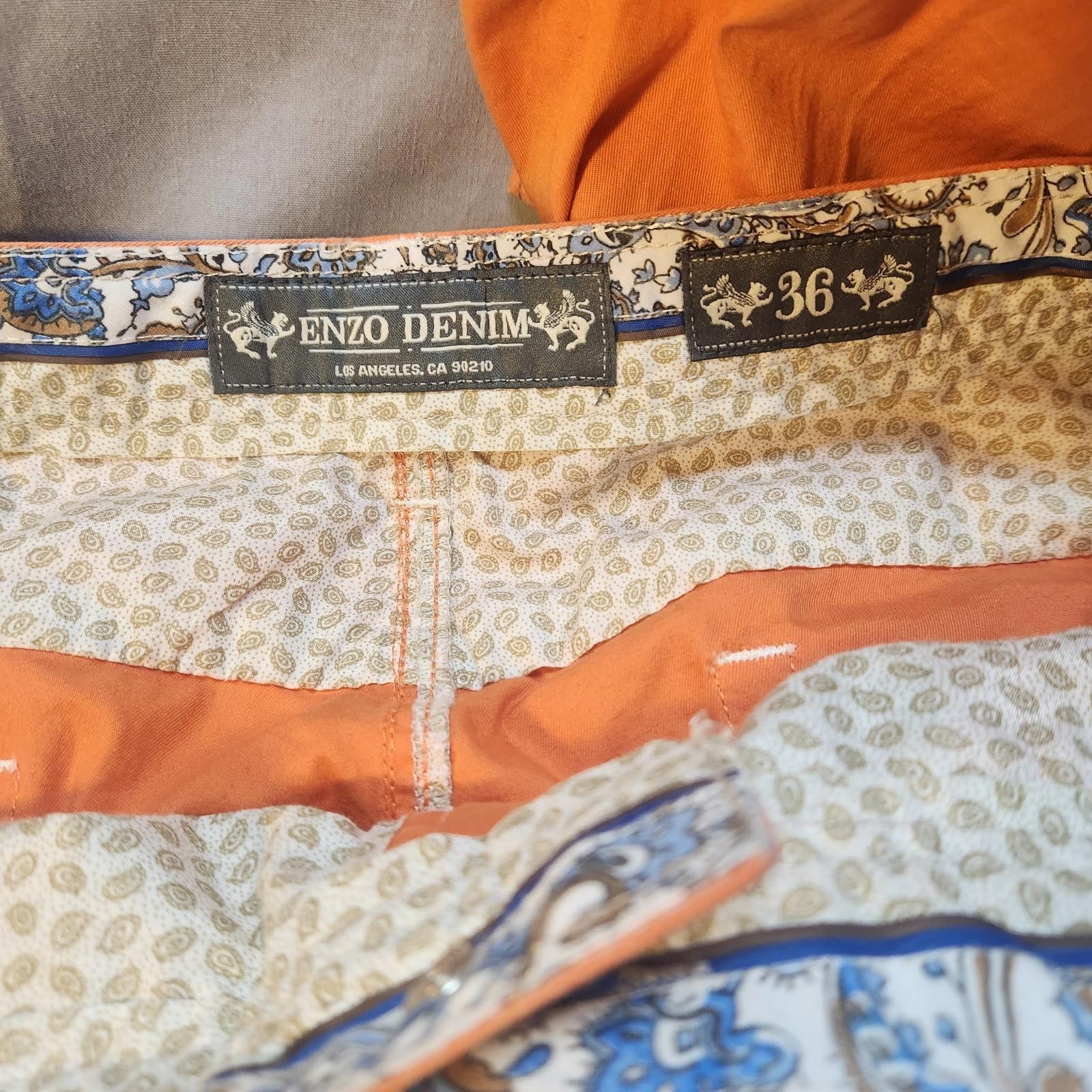 Good Enough Enzo Denim Orange Pants Size 36 Size US 36 / EU 52 - 10 Thumbnail