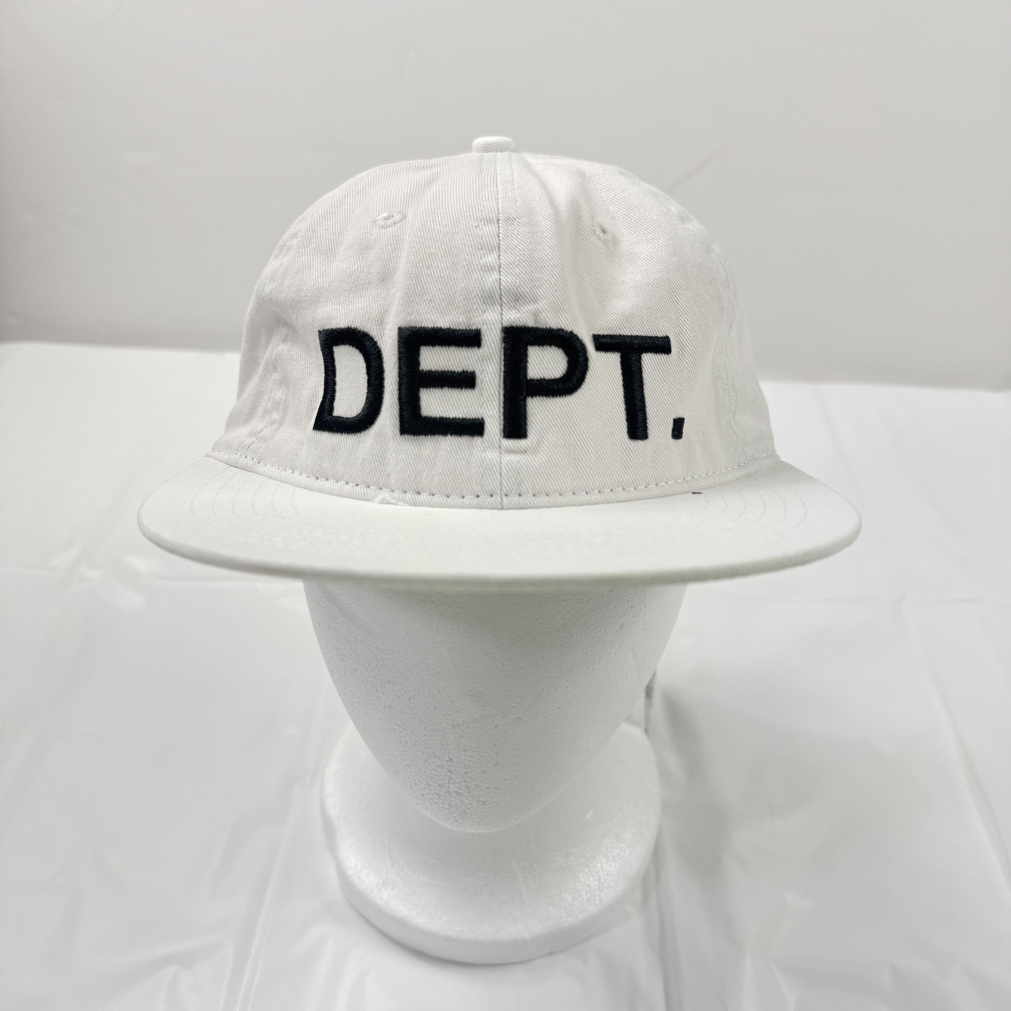 Gallery Dept. Gallery Dept White DEPT Logo Embroidered Snapback Hat Size ONE SIZE - 1 Thumbnail