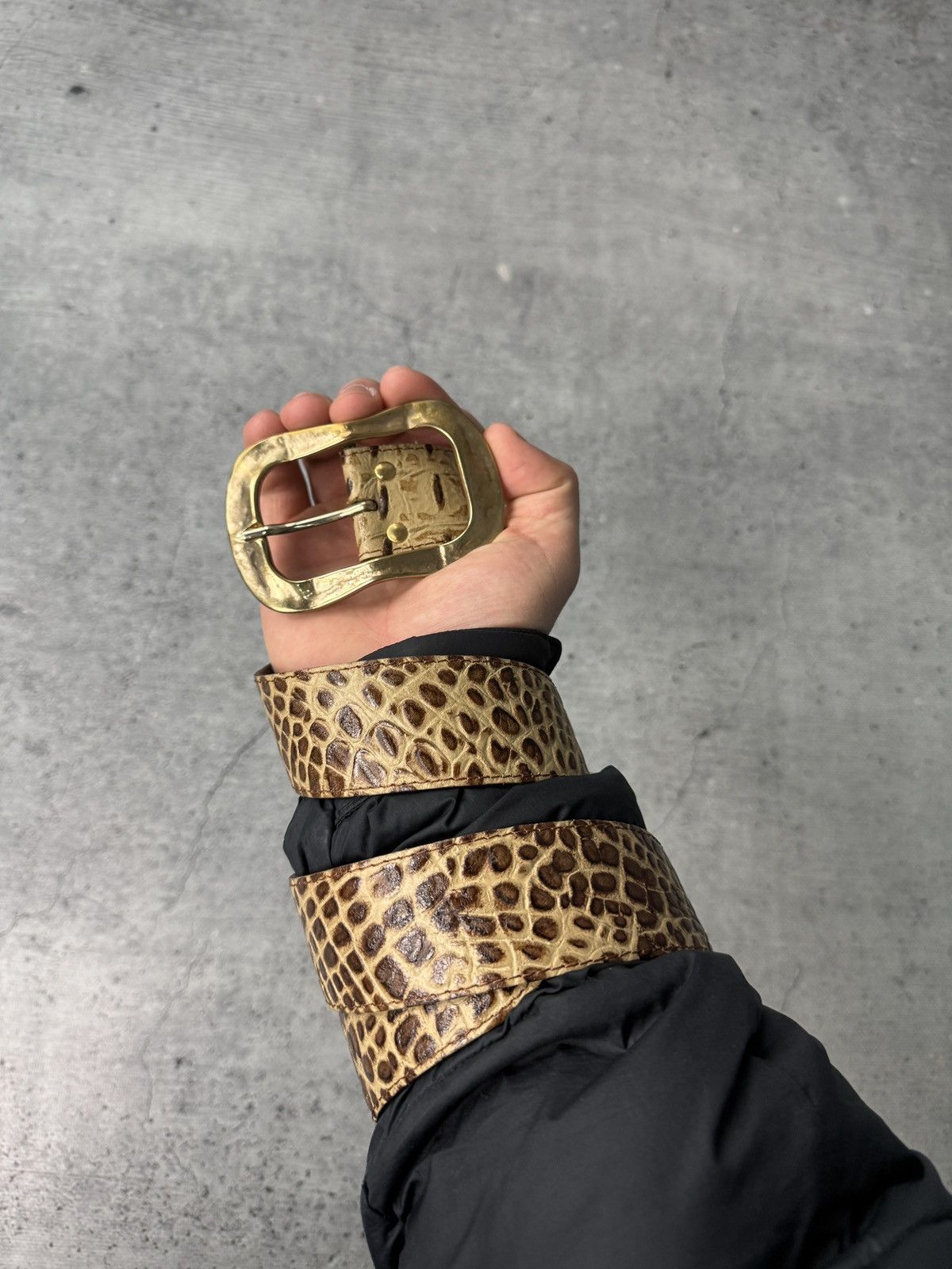 Japanese Brand 00ʼS NUMBER NINE STYLE TIGER Y2K BELT ARCHIVE BLACK Size ONE SIZE - 1 Thumbnail