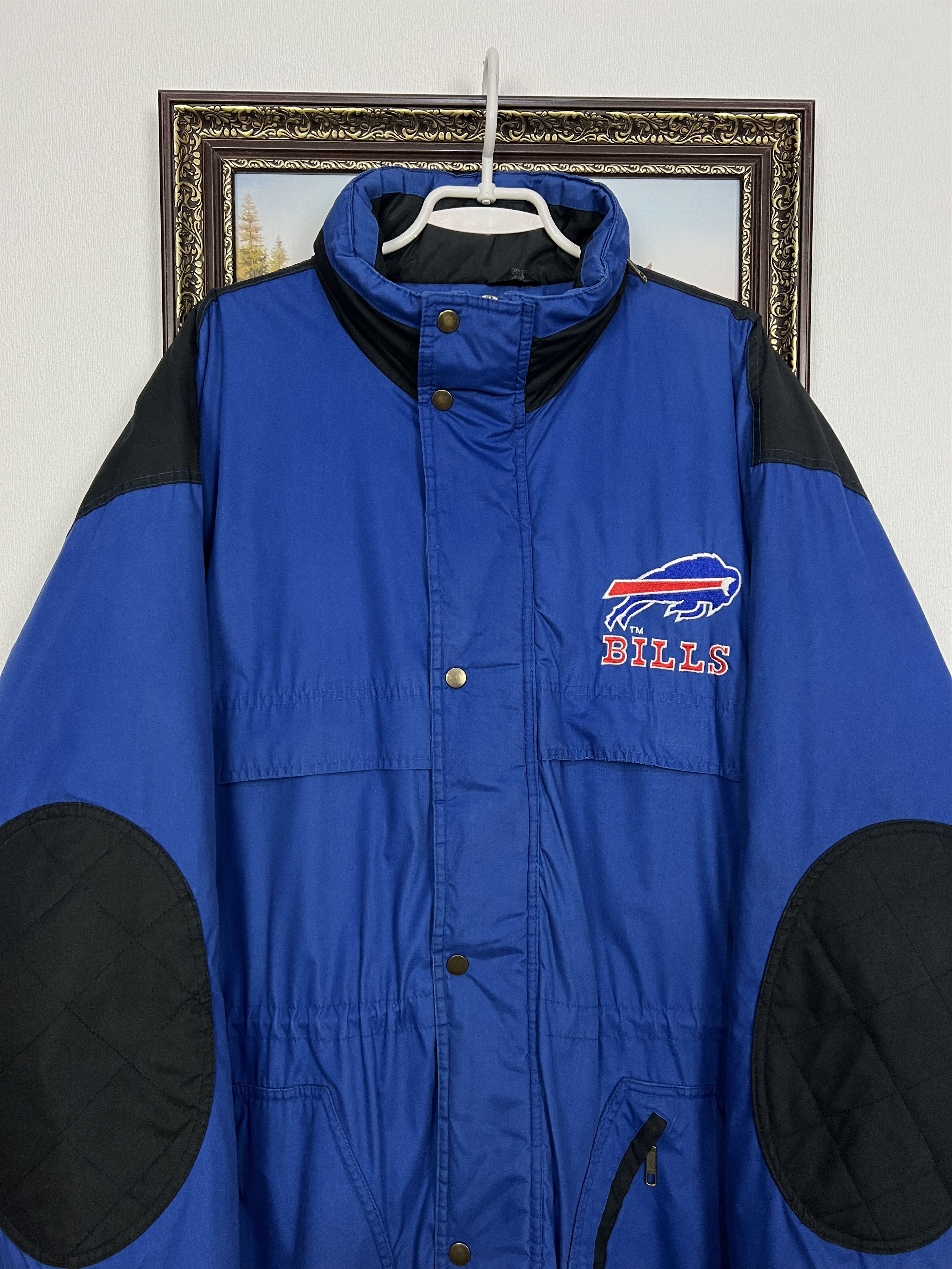 Starter Vintage 90's Buffalo Bills Padded Long Jacket NFL Rare Size US XL / EU 56 / 4 - 2 Thumbnail