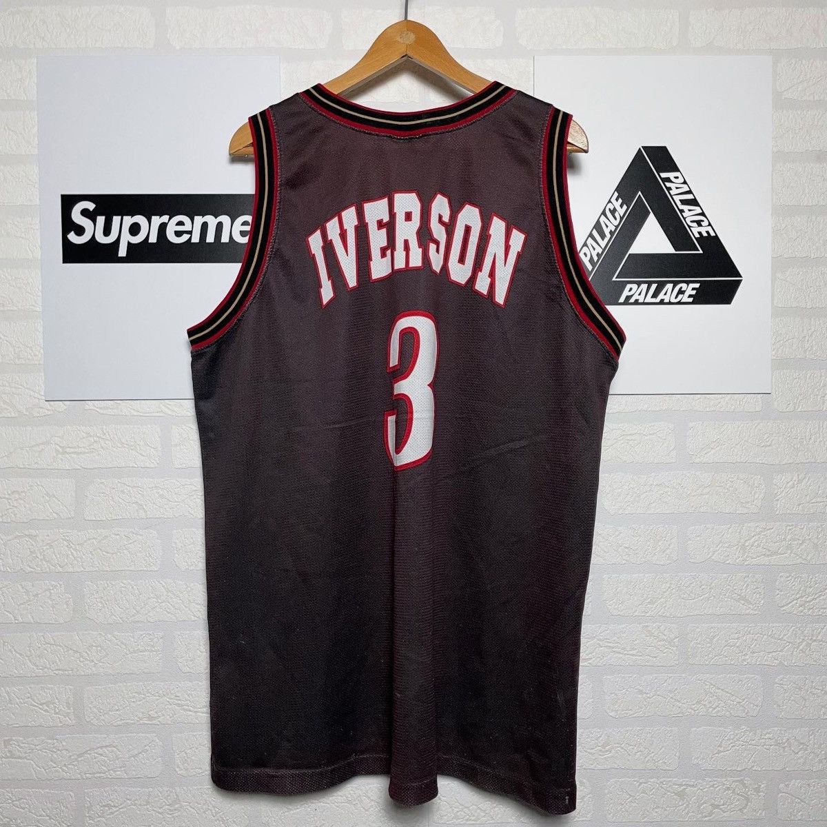 Champion Sixers iverson champion nba jersey vintage very rare Size US XXL / EU 58 / 5 - 4 Thumbnail
