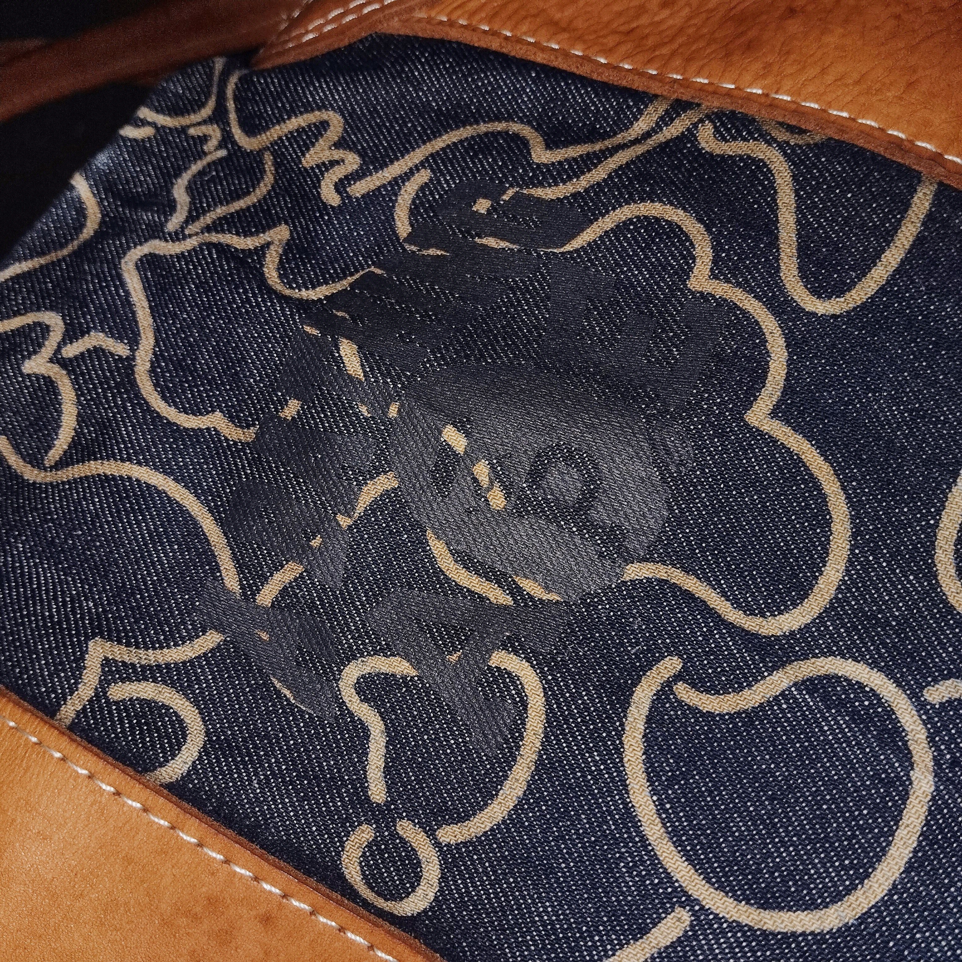 Bape 2012 BAPE Pencil Camo Denim Tote Bag with Leather Trim Size ONE SIZE - 5 Thumbnail