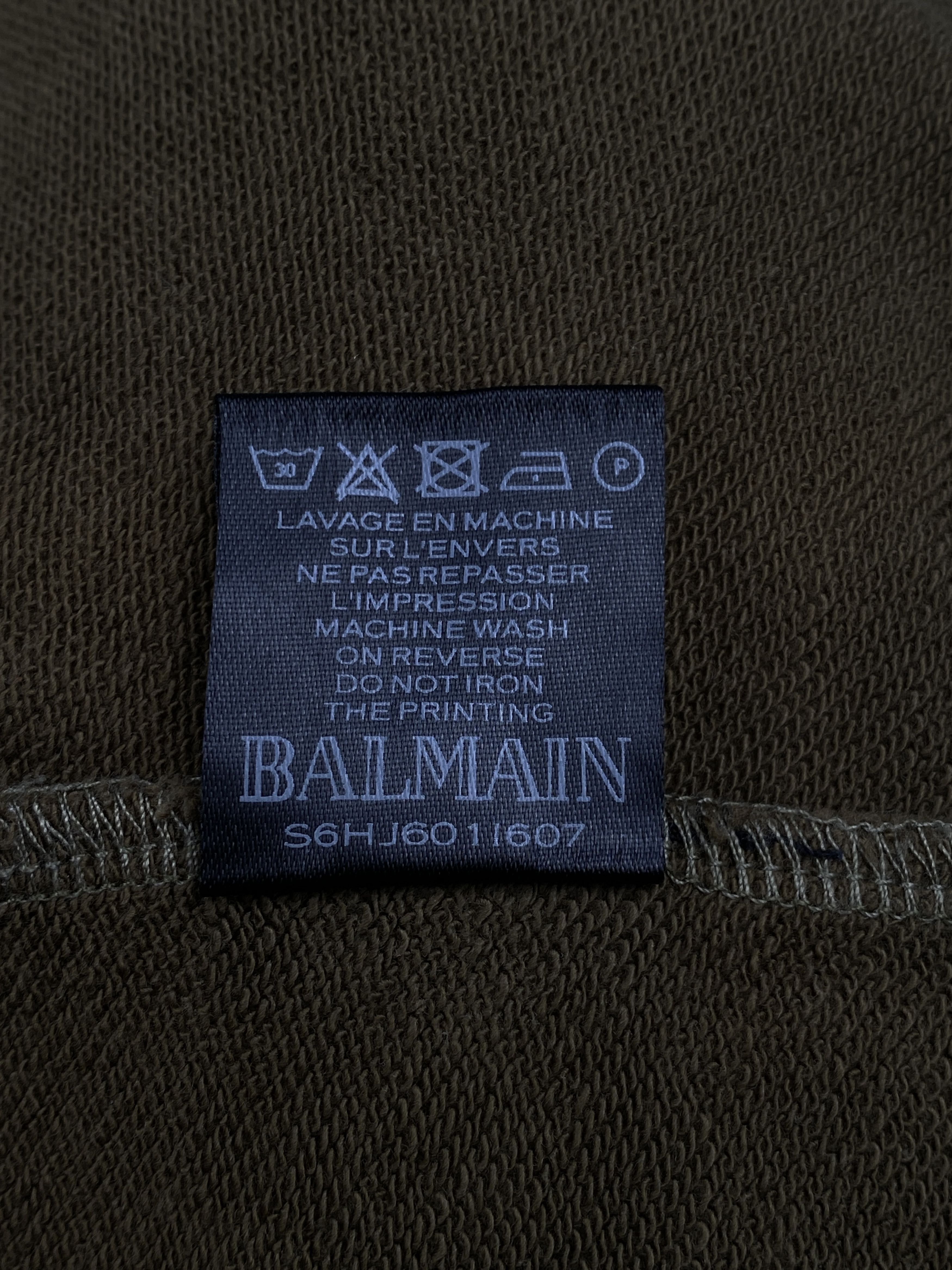 Balmain Logo Print Sweatshirt Size US S / EU 44-46 / 1 - 13 Thumbnail