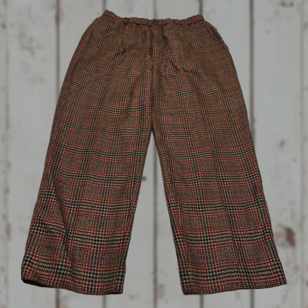 Pendleton VINTAGE Pendleton Wool Blend Pants Women's Size 16 Houndstooth Lined Button 7331 Size 38" / US 16 / IT 52 - 1 Thumbnail