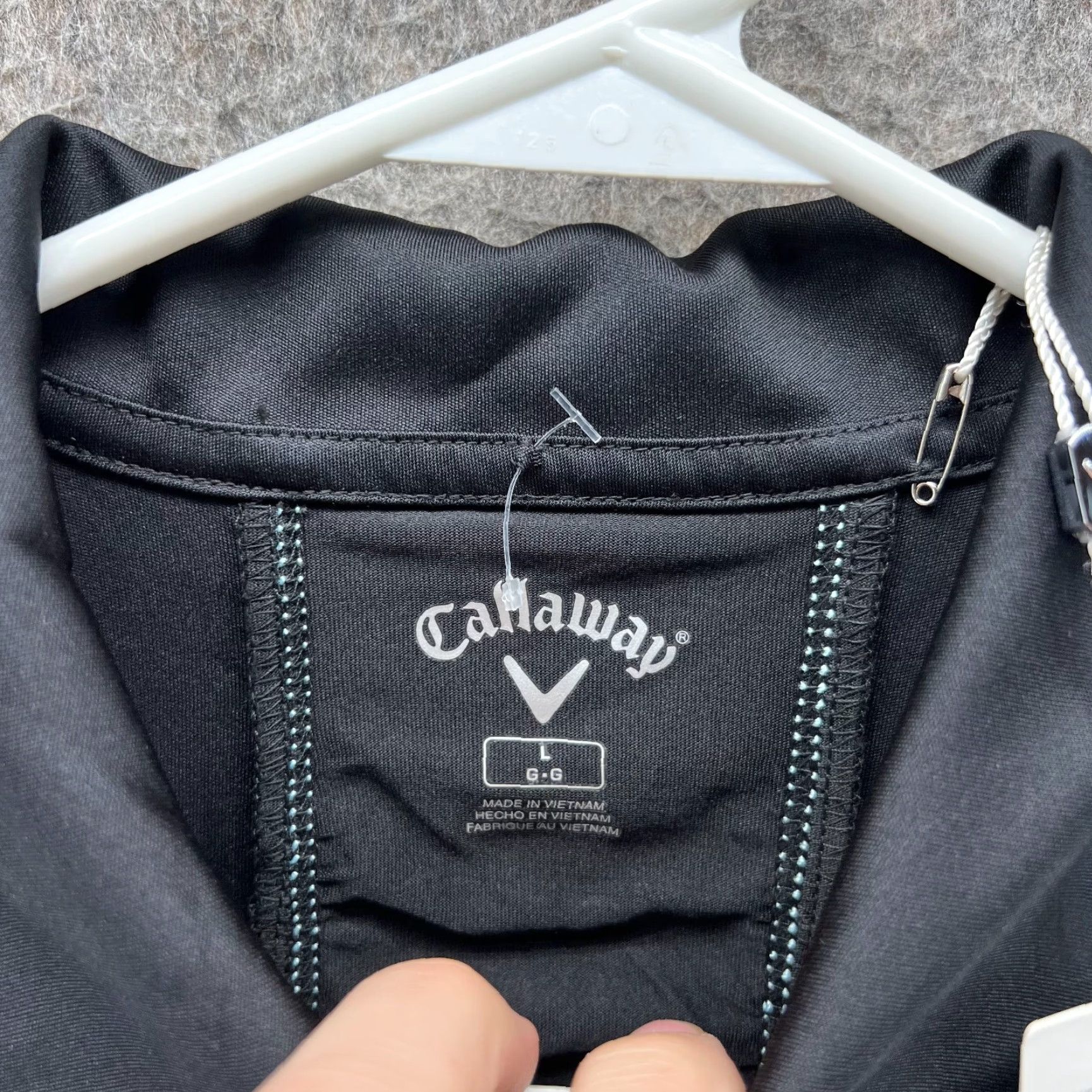 Callaway Callaway Polo Shirt Women Large Black White Dry Seco Sec Comfort Performance New Shirt Womens Large Black White Polo Size L / US 10 / IT 46 - 6 Thumbnail