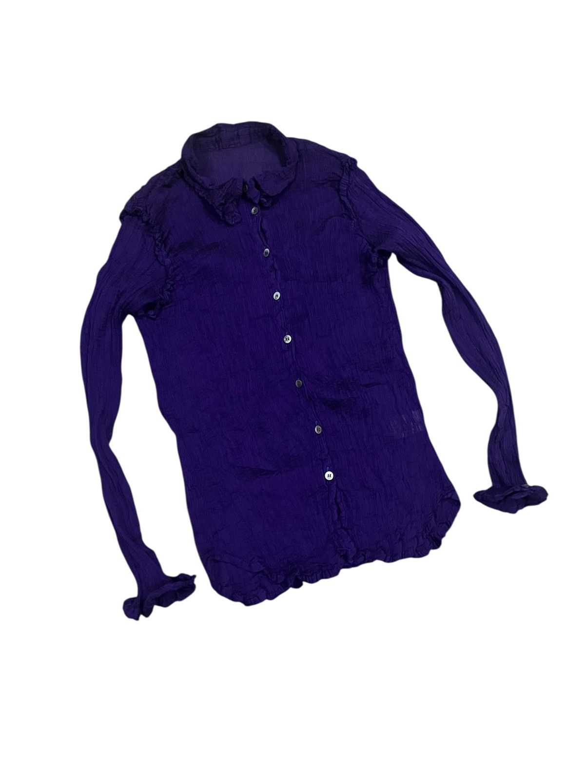 Issey Miyake ISSEY MIYAKE PLEATED DIAMOND CUT SHIRT MIO1FJ521 Size S / US 4 / IT 40 - 2 Thumbnail