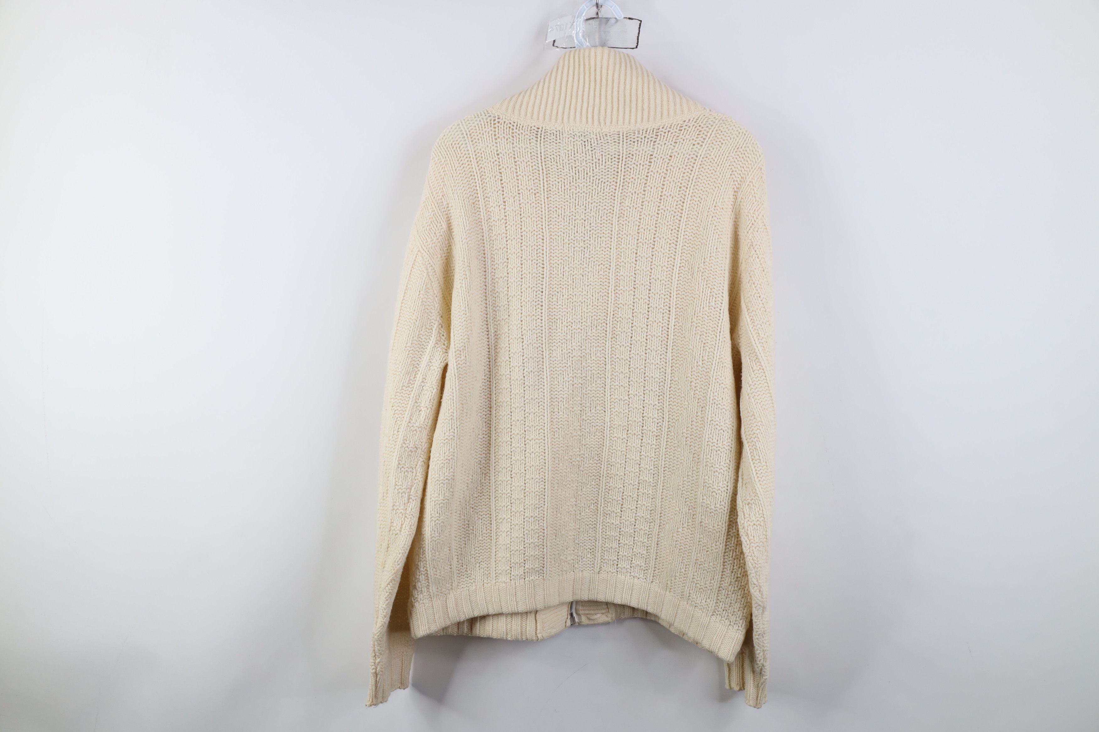 Vintage Vintage 50s Rockabilly Full Zip Shawl Cardigan Sweater USA Size US XXL / EU 58 / 5 - 10 Thumbnail