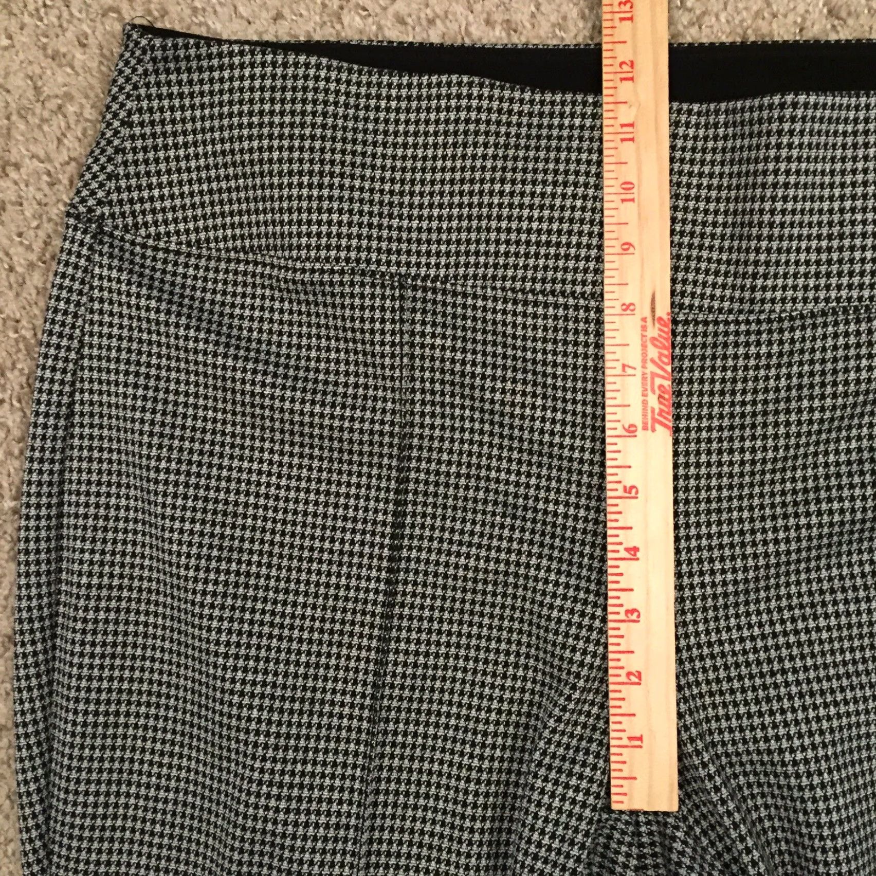 Apt. 9 Apt 9 Pants Womens XL Gray Houndstooth Pull On Skinny Ankle Size 40" / US 18 - 4 Thumbnail