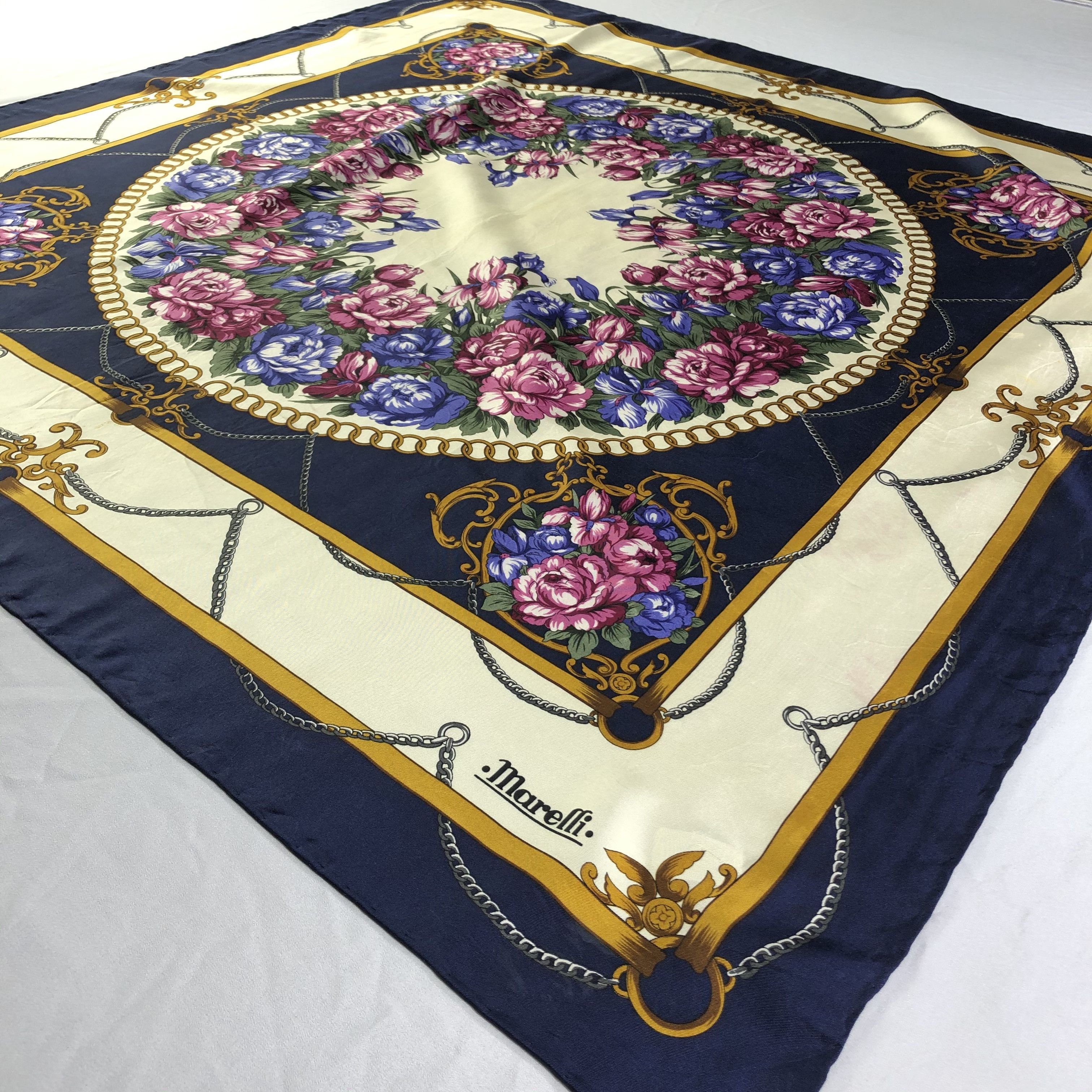Vintage Vintage Marelli Silk Scarf Size ONE SIZE - 3 Thumbnail