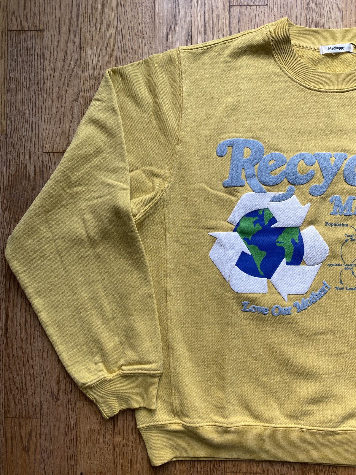 Madhappy Madhappy Earth Day Recycle Crew Neck Unisex Sz M Size US M / EU 48-50 / 2 - 3 Thumbnail