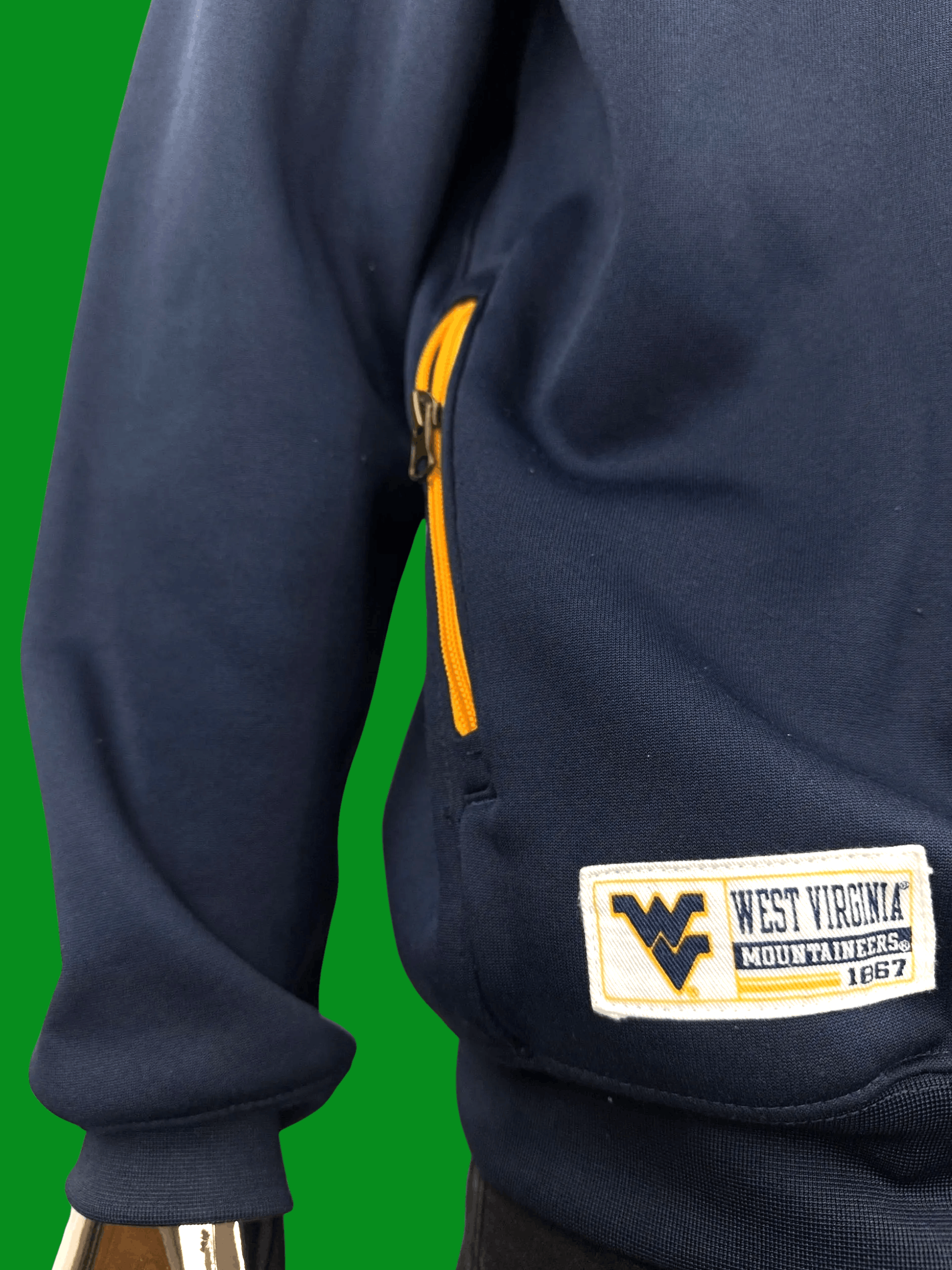 Majestic WVU Quarter-Zip Hoodie by Section 101 Majestic – Preowned Size US L / EU 52-54 / 3 - 4 Thumbnail