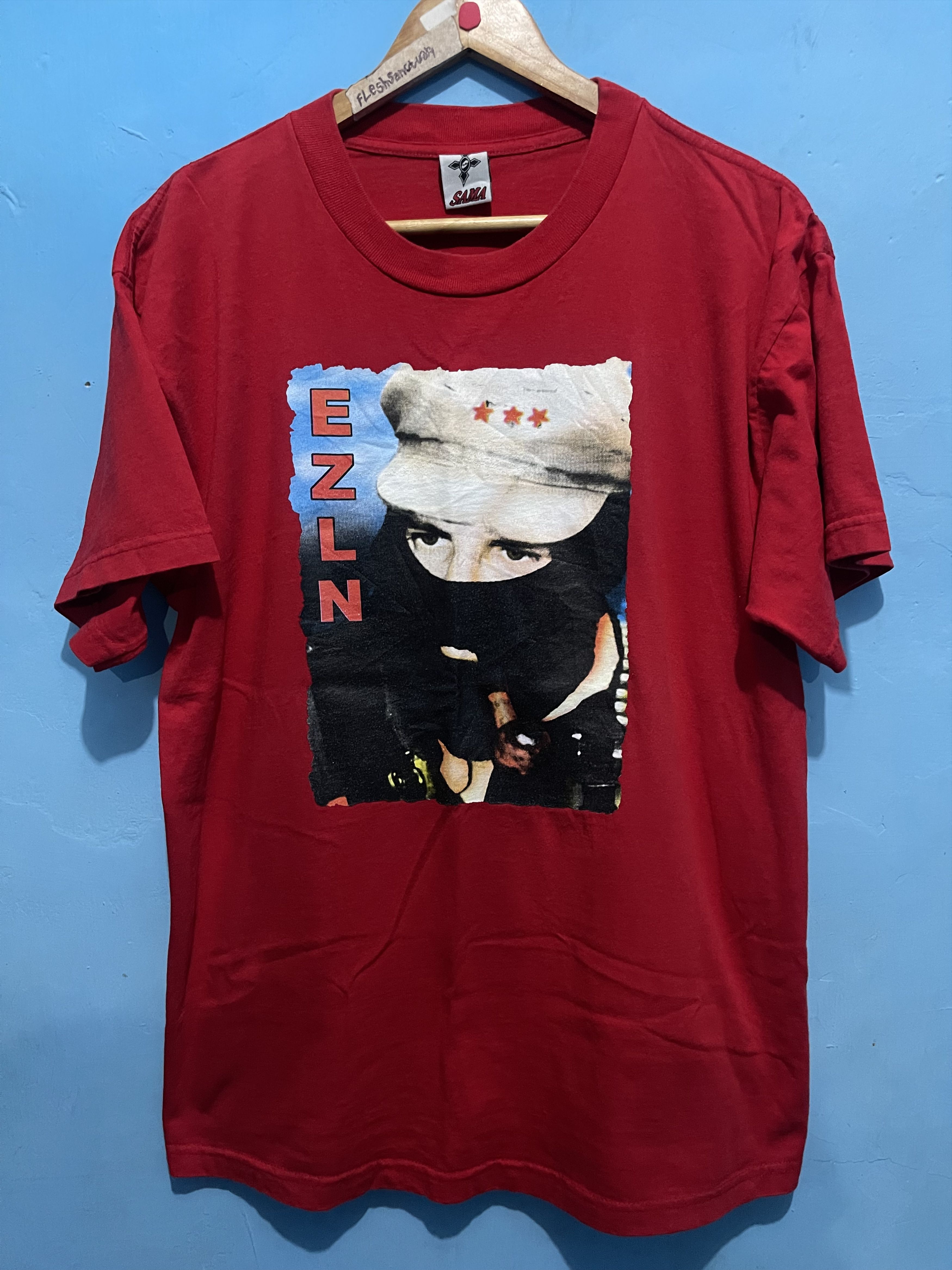 Vintage EZLN Subcomandante Marcos T Shirt Size US L / EU 52-54 / 3 - 1 Thumbnail