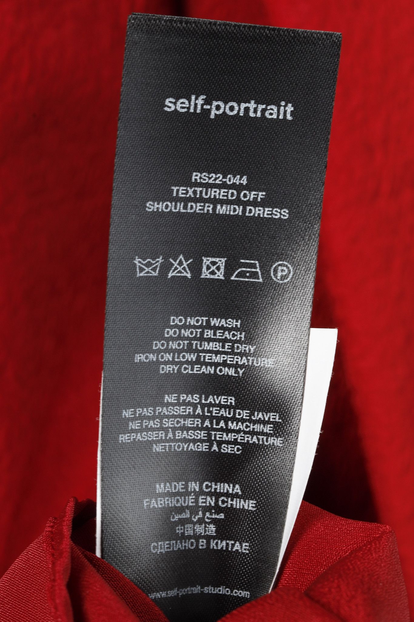 Self-Portrait Self-Portrait Resort 2022 Textured Off-Shoulder Midi Dress Size M / US 6-8 / IT 42-44 - 9 Thumbnail