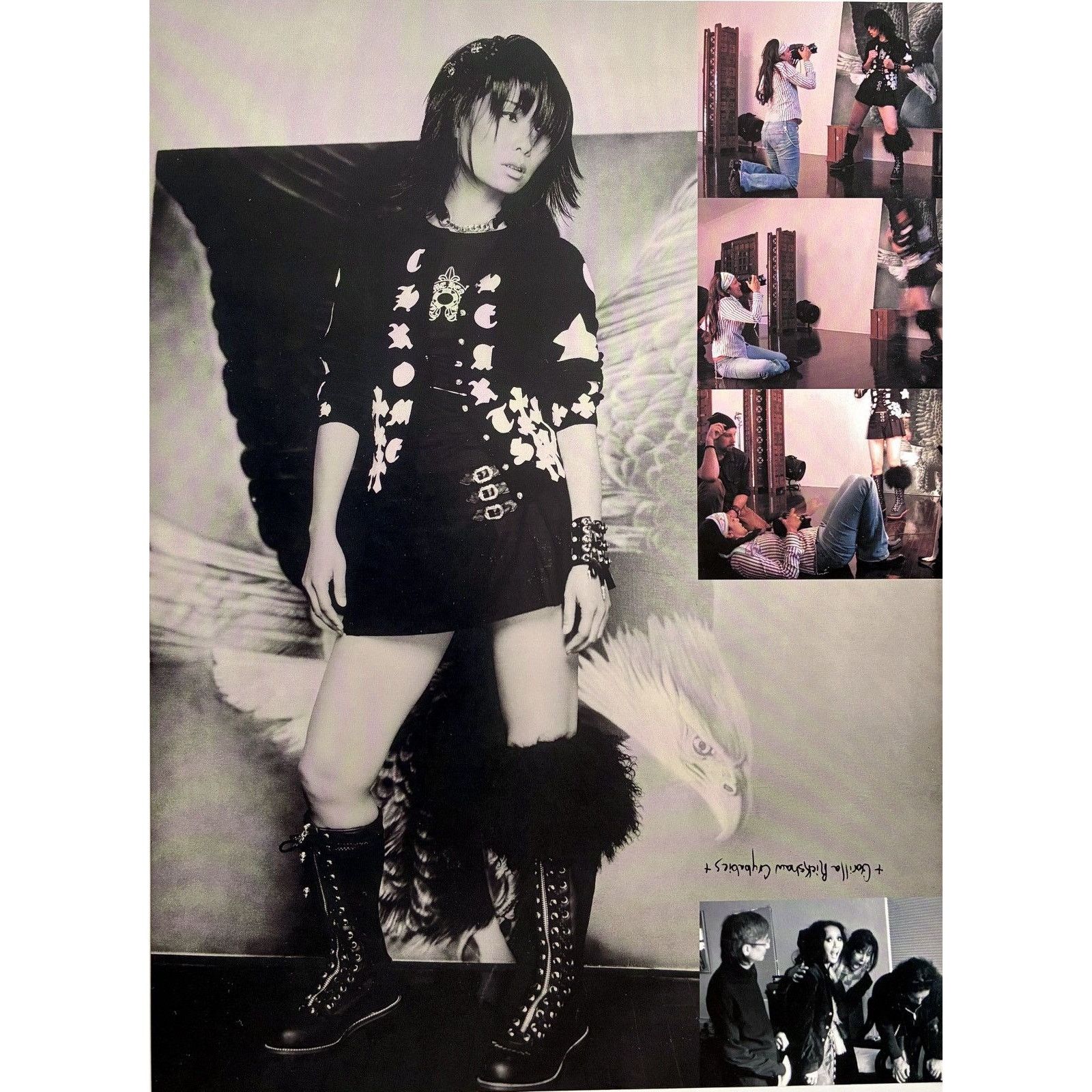Chrome Hearts × Vintage Chrome Hearts Hot girl photo Poster framed 9x11 Size ONE SIZE - 2 Thumbnail