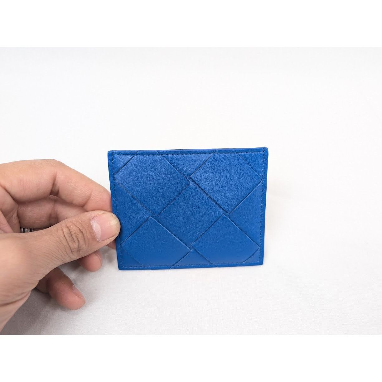 Bottega Veneta o1rshd1 Size: OS / Intrecciao Nappa Card Case in Blue Size ONE SIZE - 8 Thumbnail