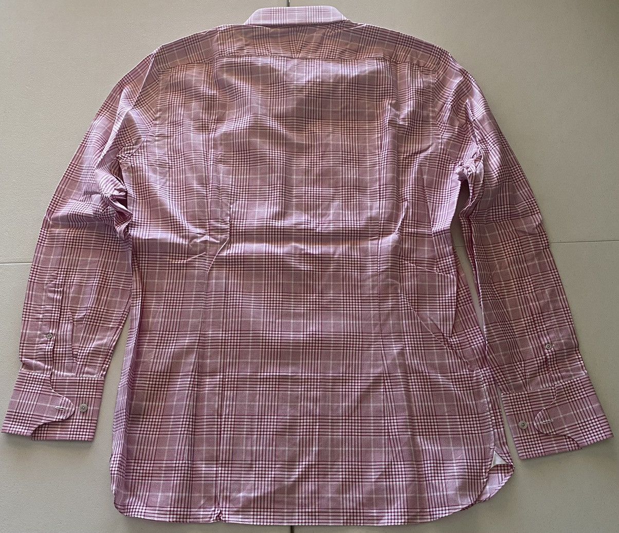 Tom Ford Tom Ford peppermint pink glen check shirt 17 43e NEW Size US L / EU 52-54 / 3 - 4 Thumbnail