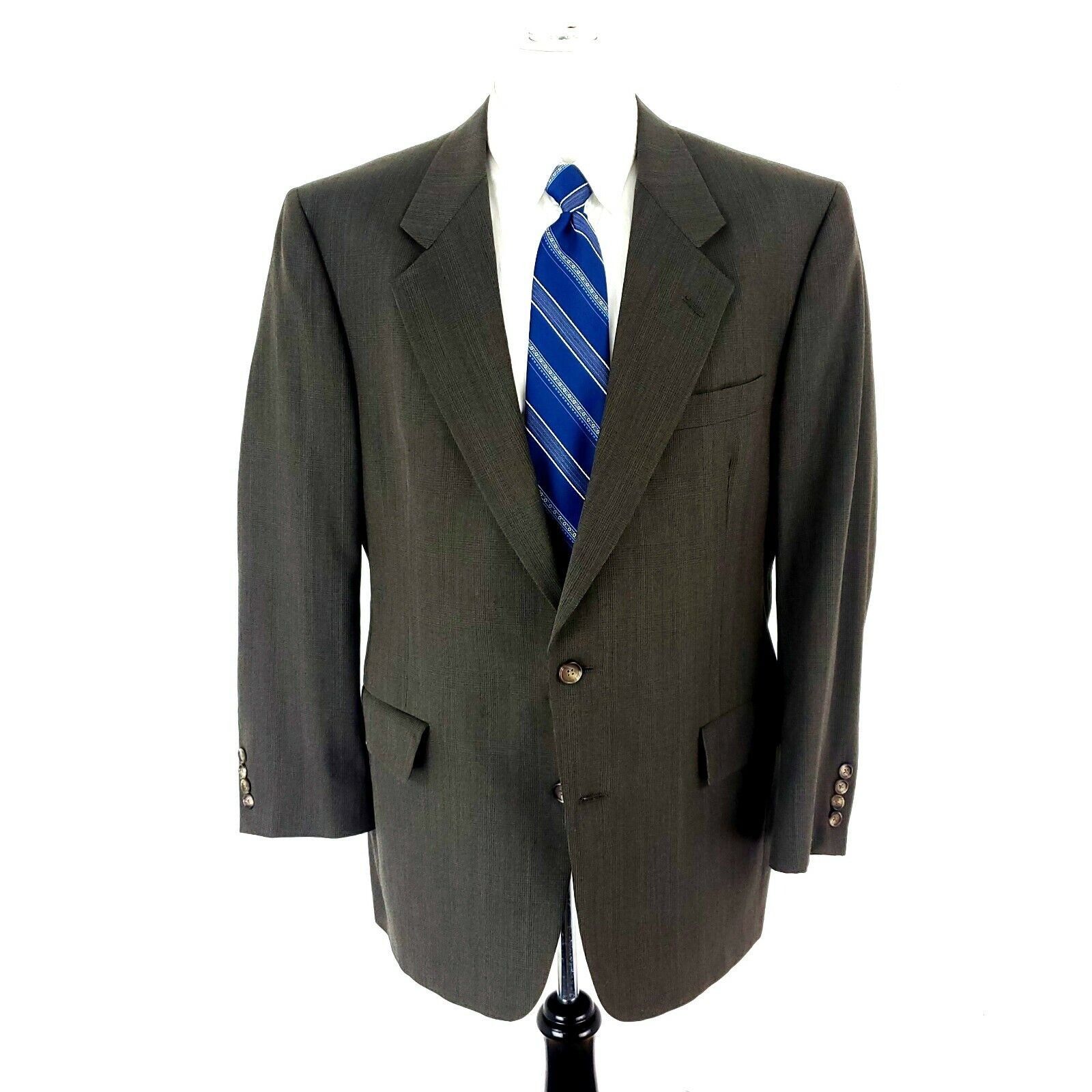 Hart Schaffner Marx Hart Schaffner Marx Wool 2 Button Blazer 42R Green Sport Coa Size 42R - 3 Thumbnail