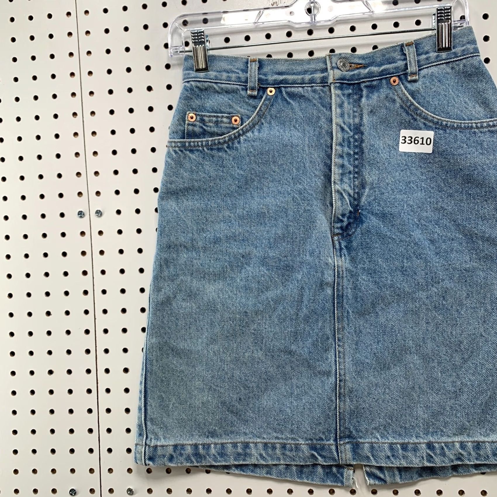 Gap VINTAGE Gap Denim Skirt Womens Size 8 Zipper Light Wash Knee Length 90s Made USA Size 30" / US 8 / IT 44 - 3 Thumbnail