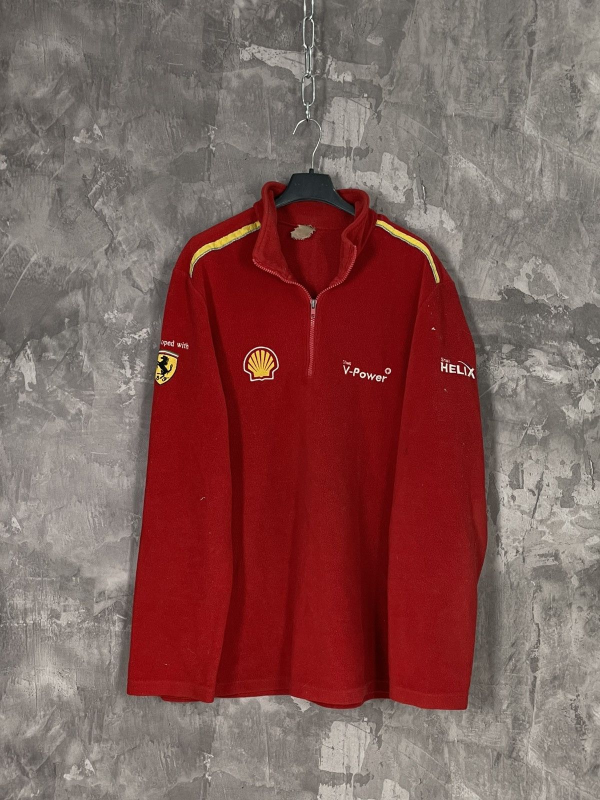 Ferrari × Vintage 💥CRAZY FERRARI SF RED FLEECE JACKET Size US M / EU 48-50 / 2 - 1 Thumbnail