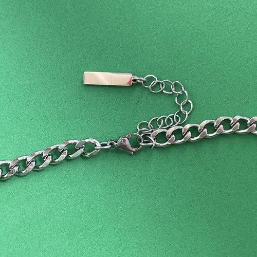 Designer × Jewelry Titanium Steel Link Chain Necklace for Men Women Size ONE SIZE - 4 Thumbnail