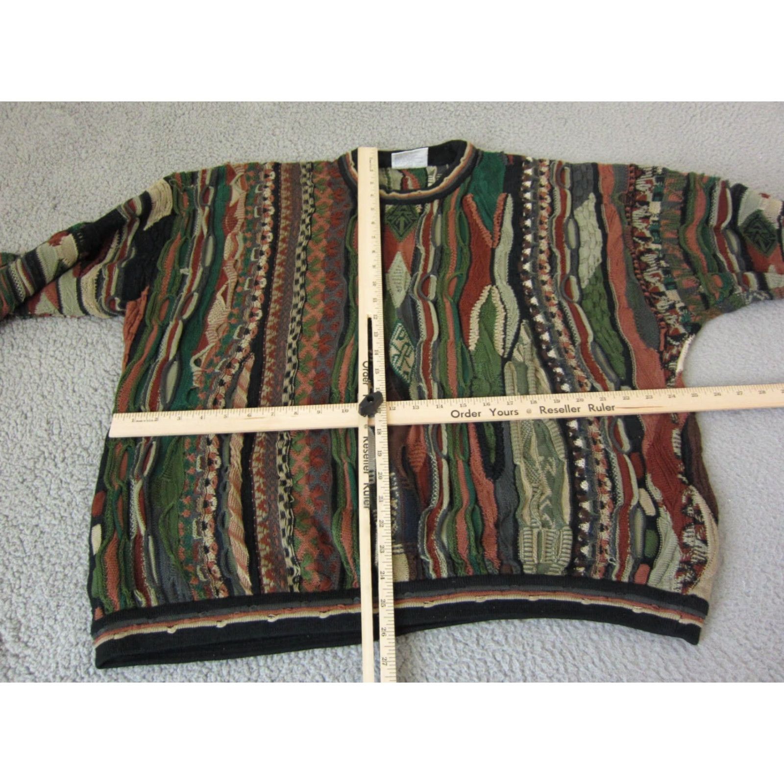 Coogi VINTAGE COOGI Sweater Mens L Brown 90s Cotton Pullover Crew Neck Knitted Knit Regular Top Shirt Mens Size US L / EU 52-54 / 3 - 7 Thumbnail