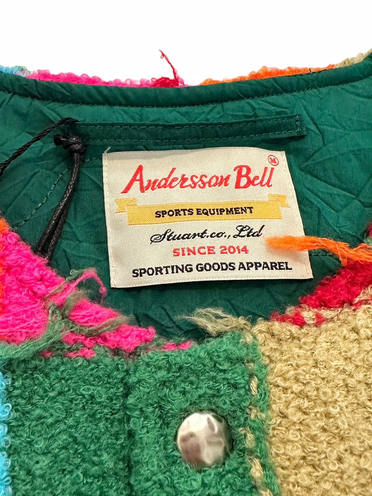 Andersson Bell Reversible Intarsia Knit Patchwork Vest Size US M / EU 48-50 / 2 - 3 Thumbnail