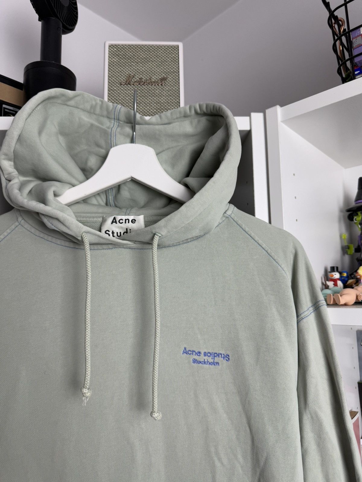 Acne Studios × Designer Acne Studios small logo baggy hoodie XS fit M streetwear rare Size US M / EU 48-50 / 2 - 3 Thumbnail