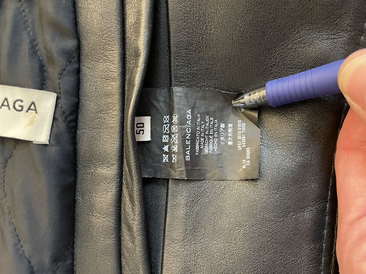 Balenciaga Balenciaga Black Leather Zipper Moto Jacket 40 US 50 EURO Size US M / EU 48-50 / 2 - 6 Thumbnail
