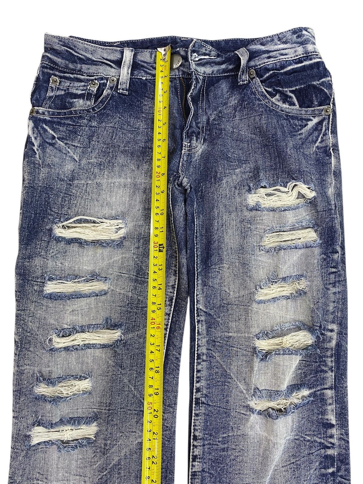 Japanese Brand Japanese Brand Thunder Faded Wash Style Distressed Jeans Size US 32 / EU 48 - 6 Thumbnail