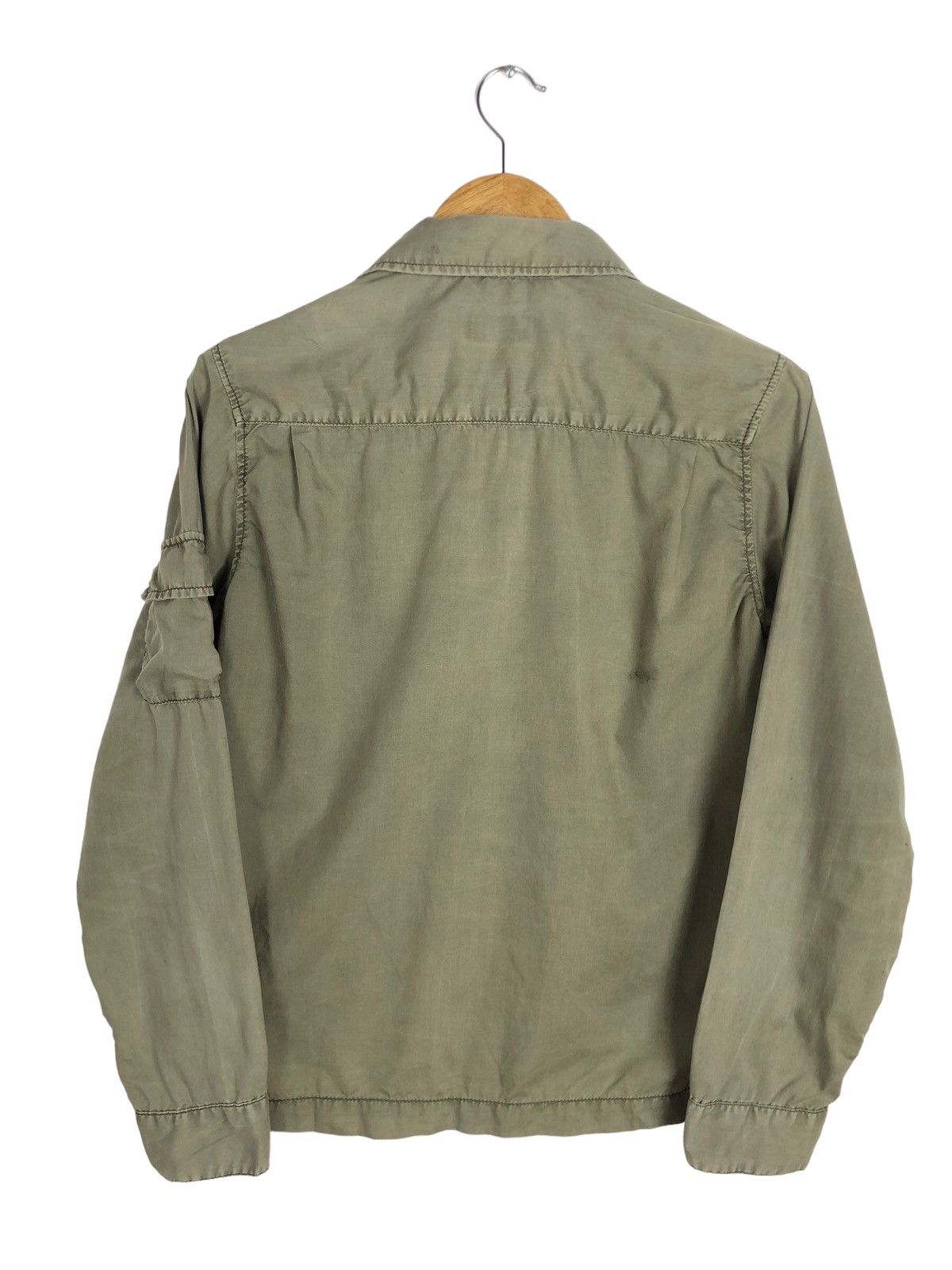 Issey Miyake × Japanese Brand × Tete Homme Vintage Tete Homme Issey Miyake Army Button Up Shirt Size US S / EU 44-46 / 1 - 6 Thumbnail