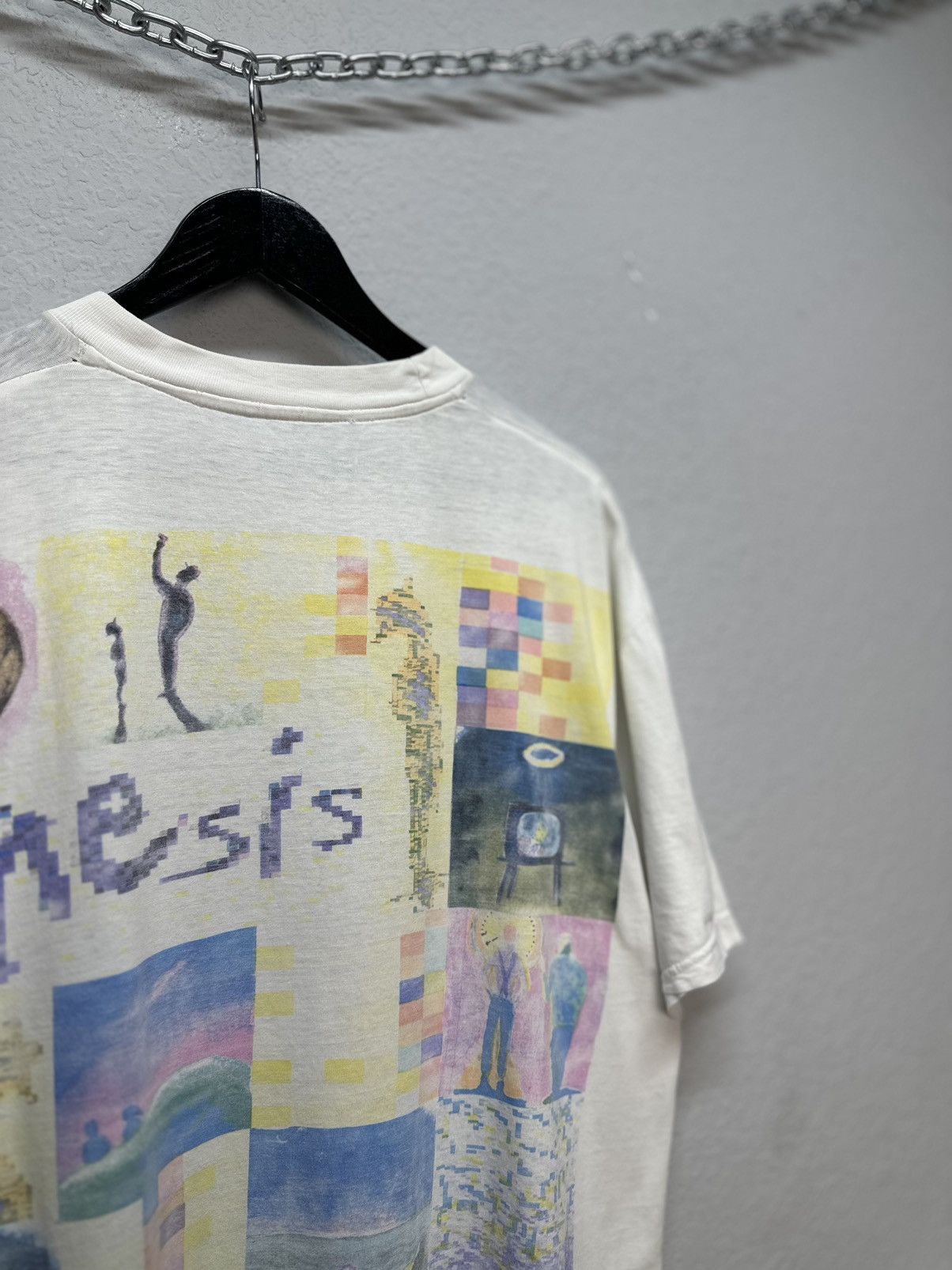 Band Tees Vintage 90s Tour Genesis Phil Collins T Shirt ART Rock Music Size US XL / EU 56 / 4 - 14 Thumbnail