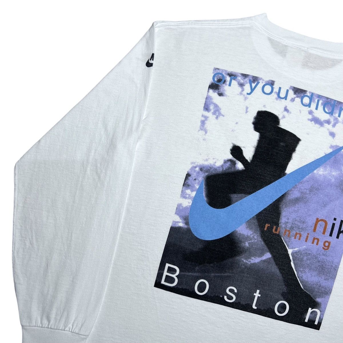 Nike 1990s Nike You Either Ran Today Or You Didn’t Boston T-Shirt Size US XL / EU 56 / 4 - 19 Thumbnail