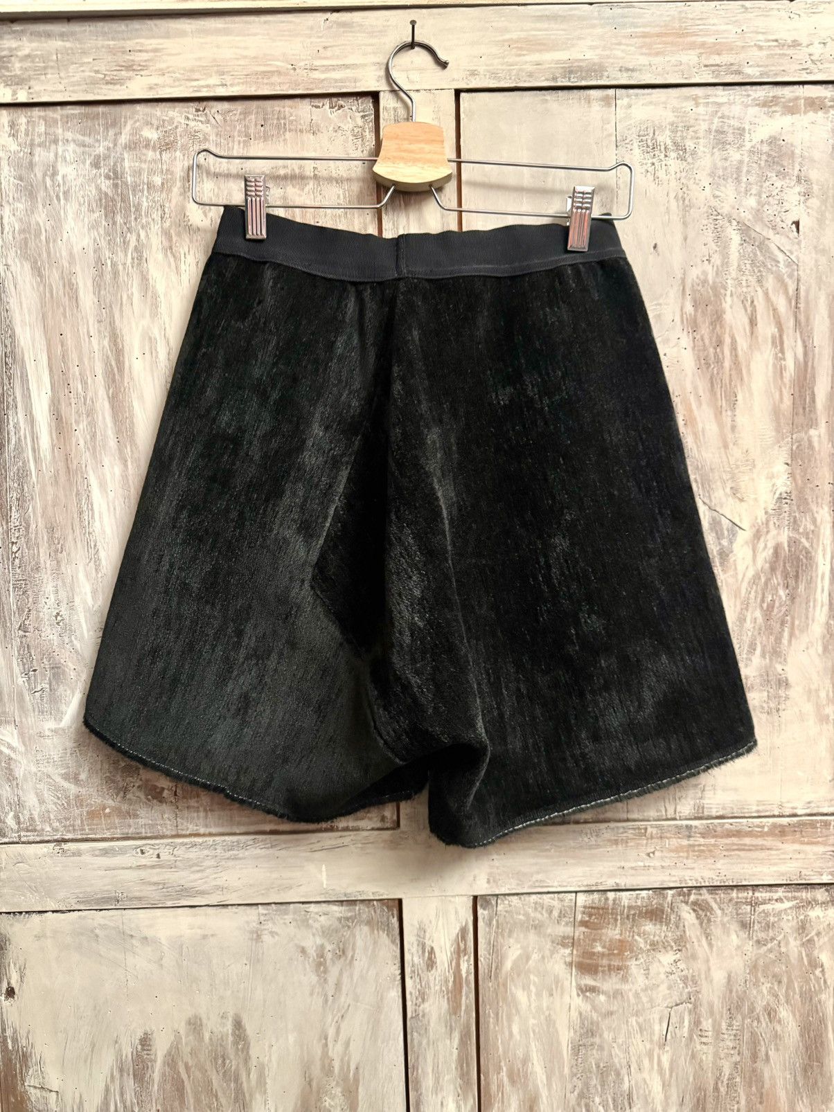 Damir Doma Damir Doma black heavy velvet pod shorts 36 wo Size 26" / US 2 / IT 38 - 4 Thumbnail
