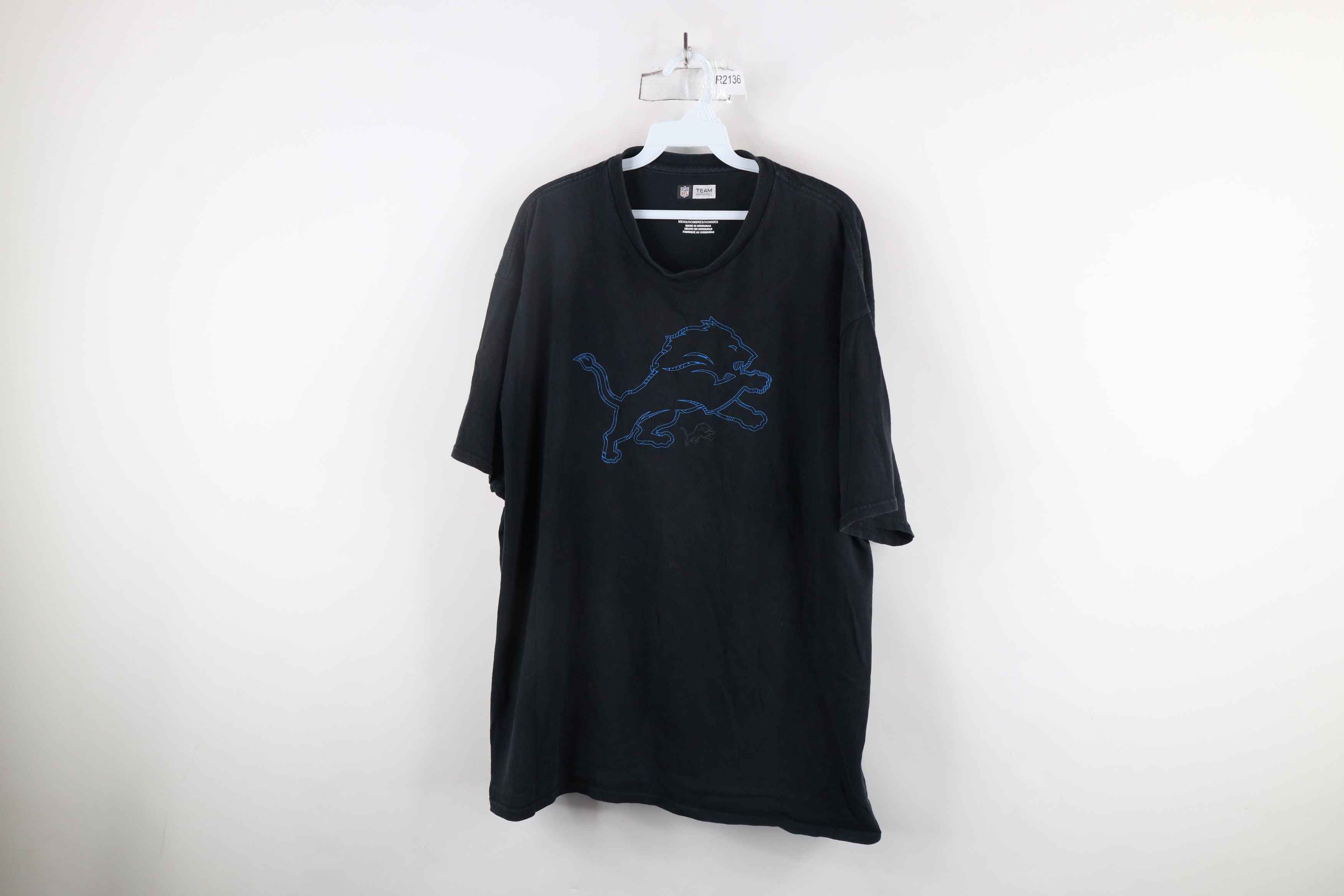Vintage Vintage Detroit Lions Football Short Sleeve T-Shirt Black Size US XXL / EU 58 / 5 - 1 Thumbnail