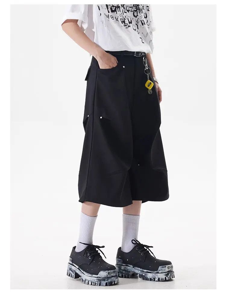 Japanese Brand × Vintage Retro wide leg pleated casual shorts Size US 30 / EU 46 - 5 Thumbnail