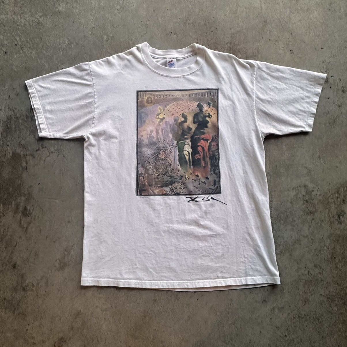 Jerzees 90s Salvador Dali “The Hallucinogenic Toreador” Art Tee Size US L / EU 52-54 / 3 - 1 Thumbnail