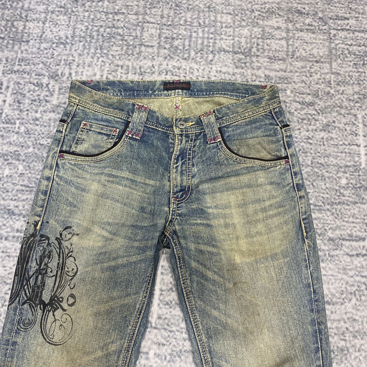 Hysteric Glamour Flare☠️ Morgan Homme Mud Wash Jeans Punk Y2K Grunge Size US 31 - 7 Thumbnail