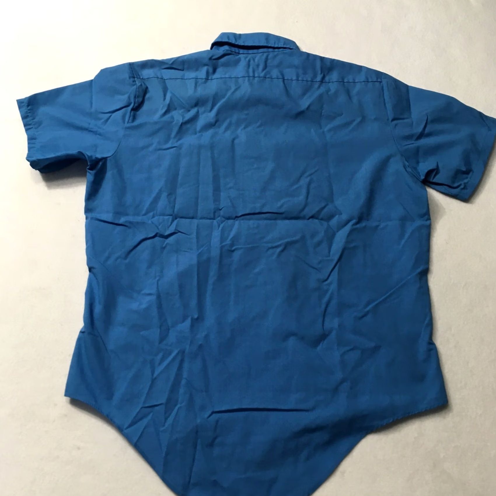 Vintage VINTAGE Kmart Shirt Mens Blue Permanent Press Short Sleeve 70s Korea 15 Size US M / EU 48-50 / 2 - 6 Thumbnail